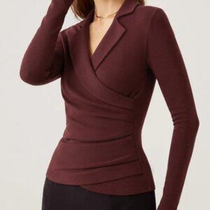 Collared Surplice Top